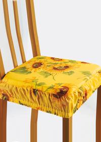 Coprisedia Girasoli con fascia 2 pezzi