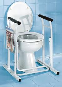 Supporto WC con portariviste