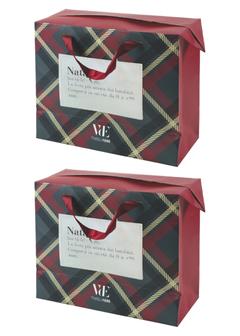 Buste regalo tartan 2 pezzi